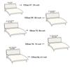 Solid Color Super Soft Bed Head Cover All-inclusive Stretch Headboard Cover Jacquard Bed Back Dust Protector Covers Bedroom