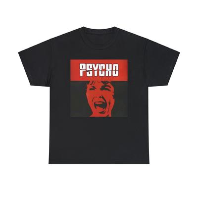 Psycho Heavy Cotton Tee, Janet Leigh, Alfred Hitchcock Movie