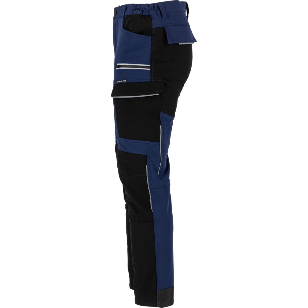 Navy Blue and Black Stretch Trousers, "3Xl", Ce, Lahti