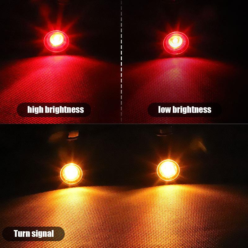 4 Wires E24 Motorcycle LED Turn Signals Light DRL Mini 8mm Retro Indicator Stop Lamp Flasher Blinker For Honda Suzuki Kawasaki