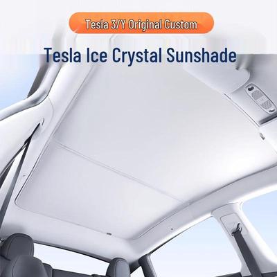 Ekran termoizolacyjny na szyberdach Tesla Model 3/Y - Styl kryształków lodu