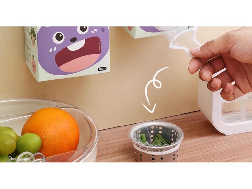 Eggplant Purple Sink Filter Net Bag for Kitchen Drain and Vegetable Washing