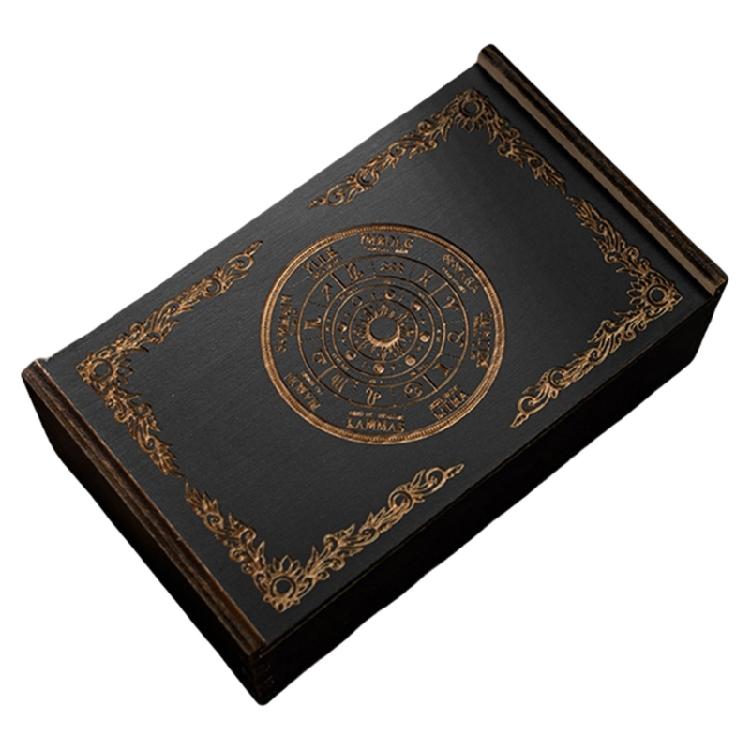Tarots Card Case Holder Wood Tarots Card Box Tarots Deck Holder Container Game Tarots Deck Card Organizers Storage Box