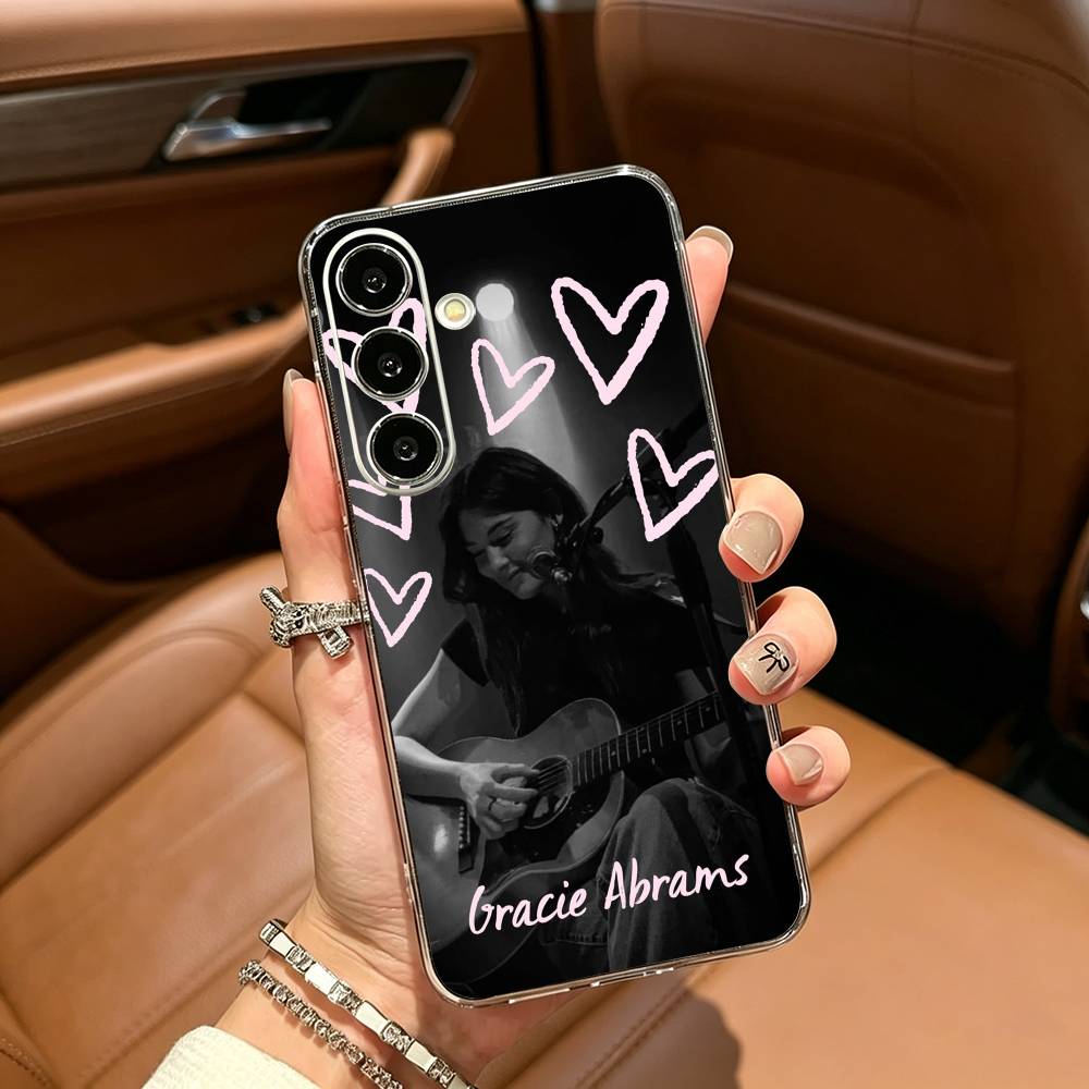 Pop singer-Gracie-A- Abrams Clear Phone Case for Samsung Galaxy A71, A70, A52, A51, A40, A30