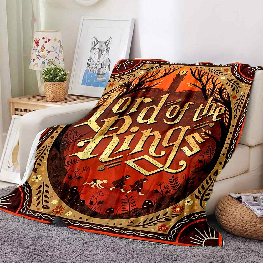 1pc Lord of the Rings Blanket Lightweight Flannel Throw For Sofa, Bed, Travel, Camping, Livingroom, Office, Couch, Chair, And Bed