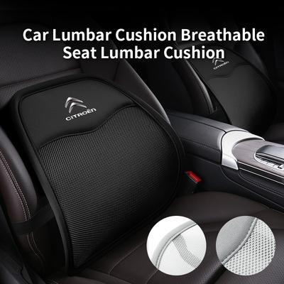 Car Seat Lumbar Support Breathable Waist Cushion Backrest Accessories For Citroen C4 C3 C5 C1 C2 Berlingo Celysee Cactus Picasso