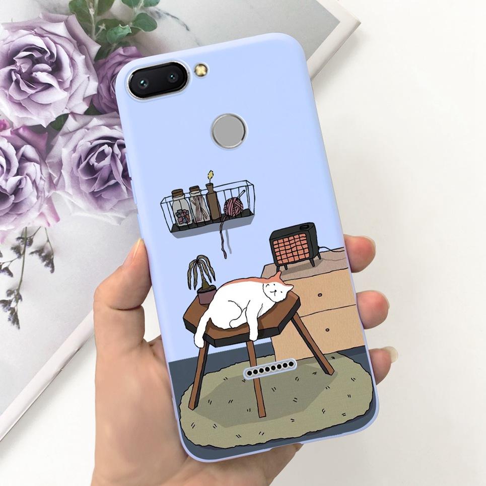 For Cover Xiaomi Redmi 6 6A 6Pro Bumper Shell Fashion Stylish Design Phone Cover For Redmi6 Redmi6a Soft Liquid Silicone Fundas