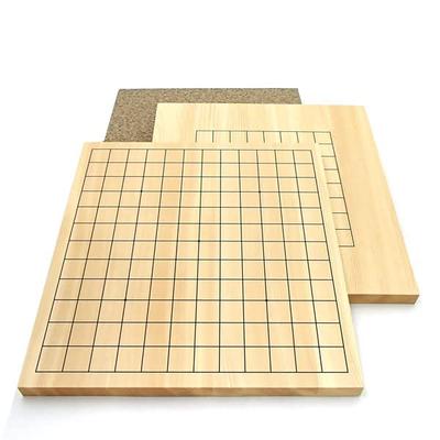 Wooden Go Line Board and Made of Second Only To Kaya Convenient for Board 9-13 (front Back) Cypress, Wood. Beginners.