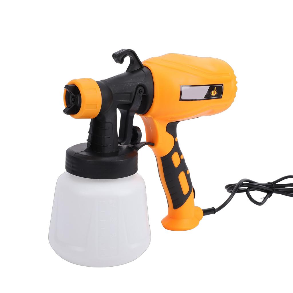 Electric Paint Sprayer with 1000ml Container Portable High Pressure Spray Gun Kit for Fence Roof Wall Painting