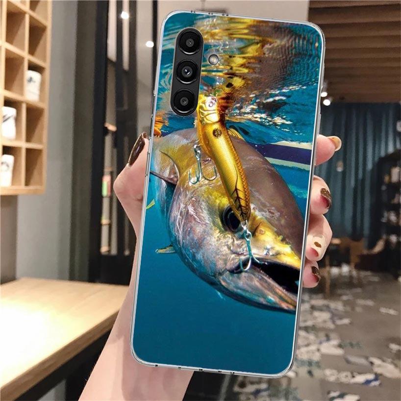 

Carp Fish Fishing Rod Hook Soft Phone Case For Samsung Galaxy A17 A16 A26 A36 A56 A15 A14 A13 A55 A54 A53 A35 A34 A33 A25 A24 A2 Samsung A24