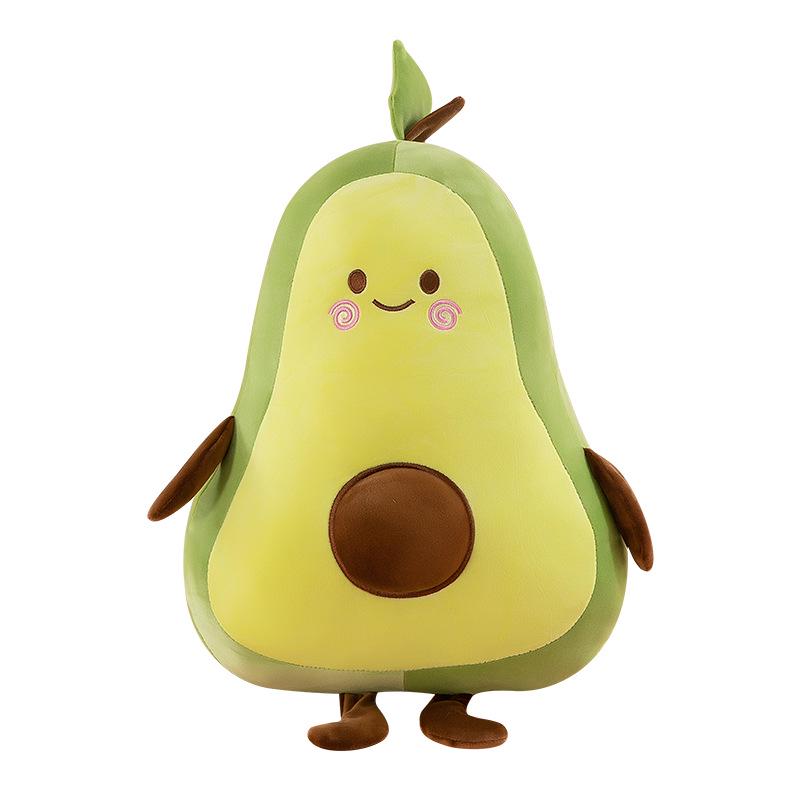 Plyšová hračka avokádo Měkký ovocný polštář pro děti - Společník na spaní a opěrka hlavy do postele