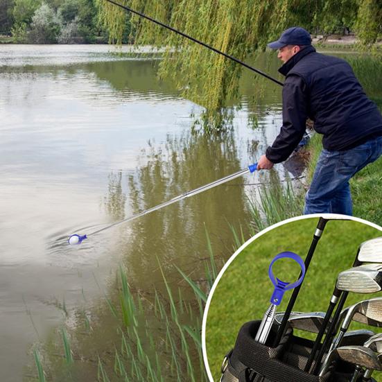 6ft Telescopic Stainless Steel Golf Ball Retriever for Water Extendable Golf Ball