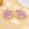A Pair of Fashionable Women's Earrings, Exaggerated Multi-Layered Flower Earrings, Suitable for Women to Wear in Daily Life, Vacations, and Banquets