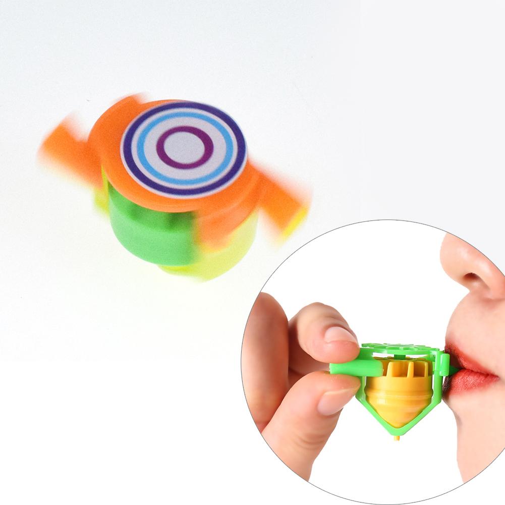 Satın alın 5PCS Spinning Top Novelty Whistle Gyro Toys Blowing Rotation
