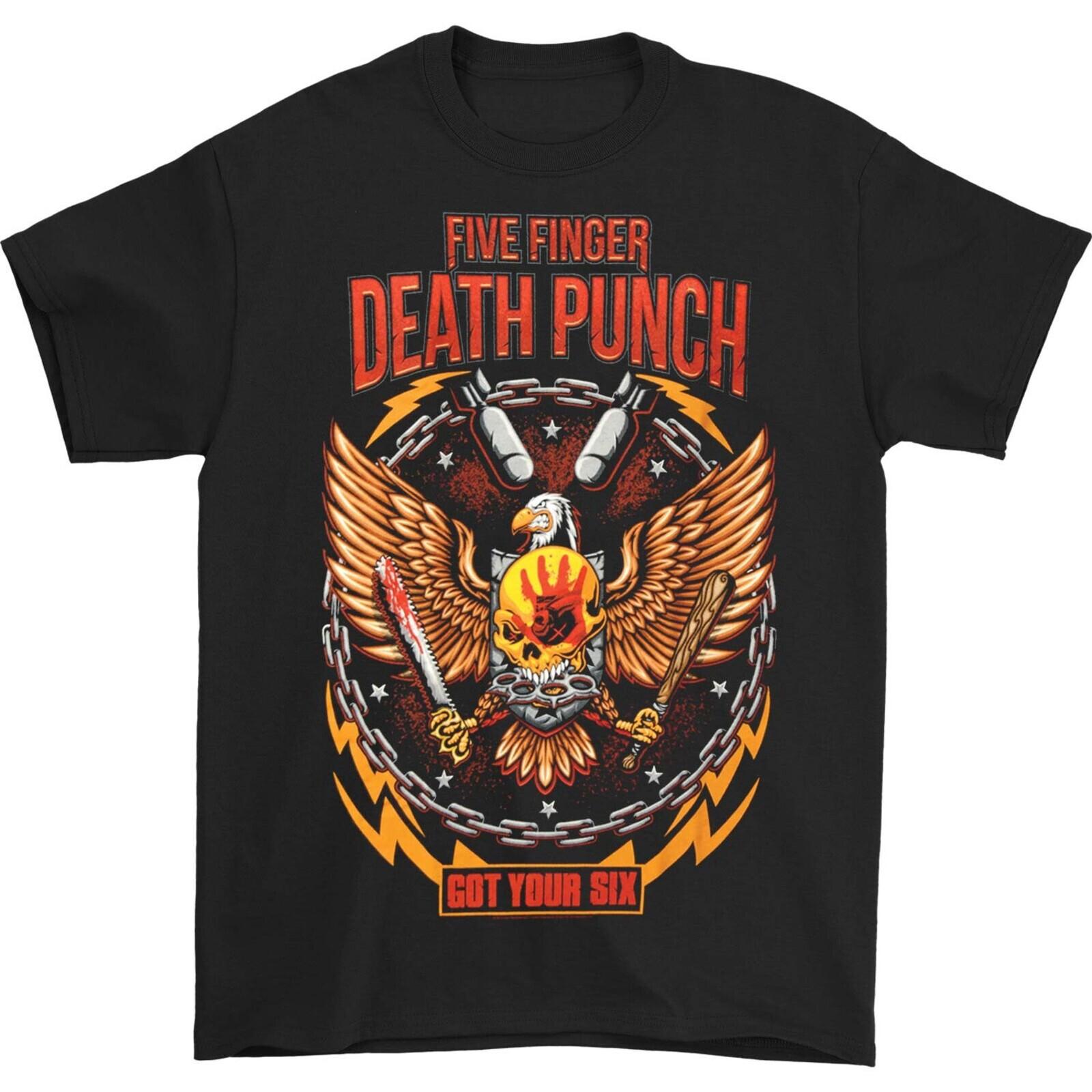 FIVE FINGER DEATH PUNCH cd lgo Got Your Six EAGLE PUNCH Official SHIRT LRG new XXL