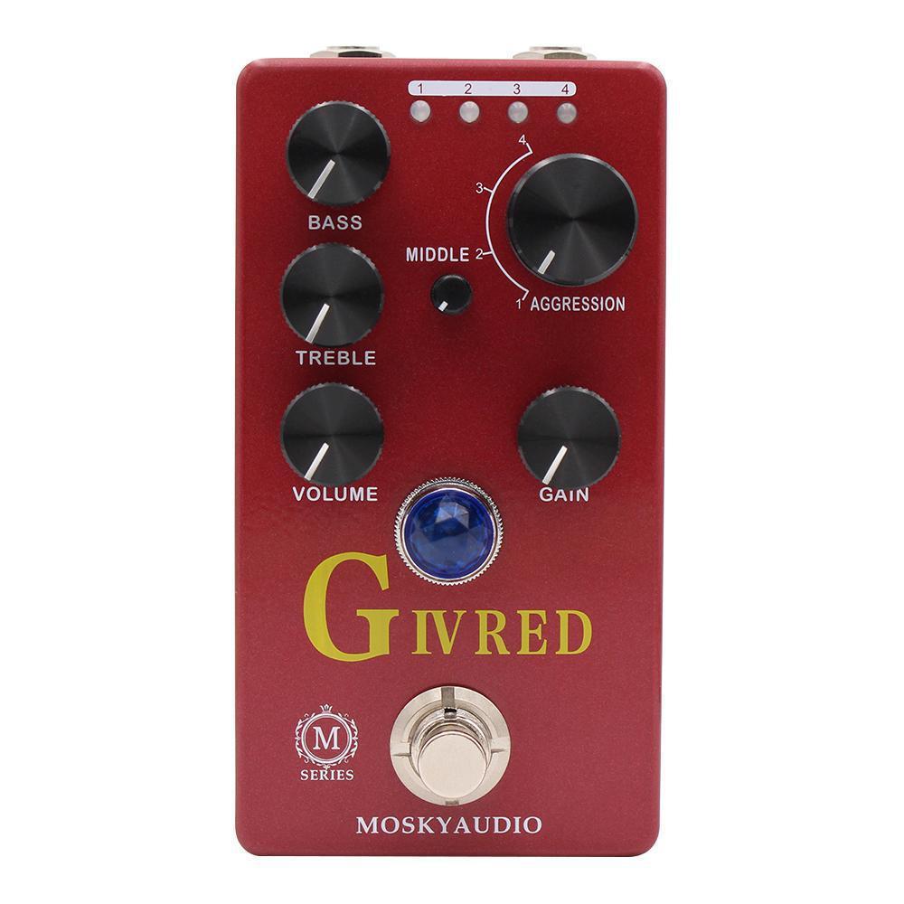 Mosky M Series REVV G4 Distortion Overdrive Preamp Pedal for Guitar/Bass