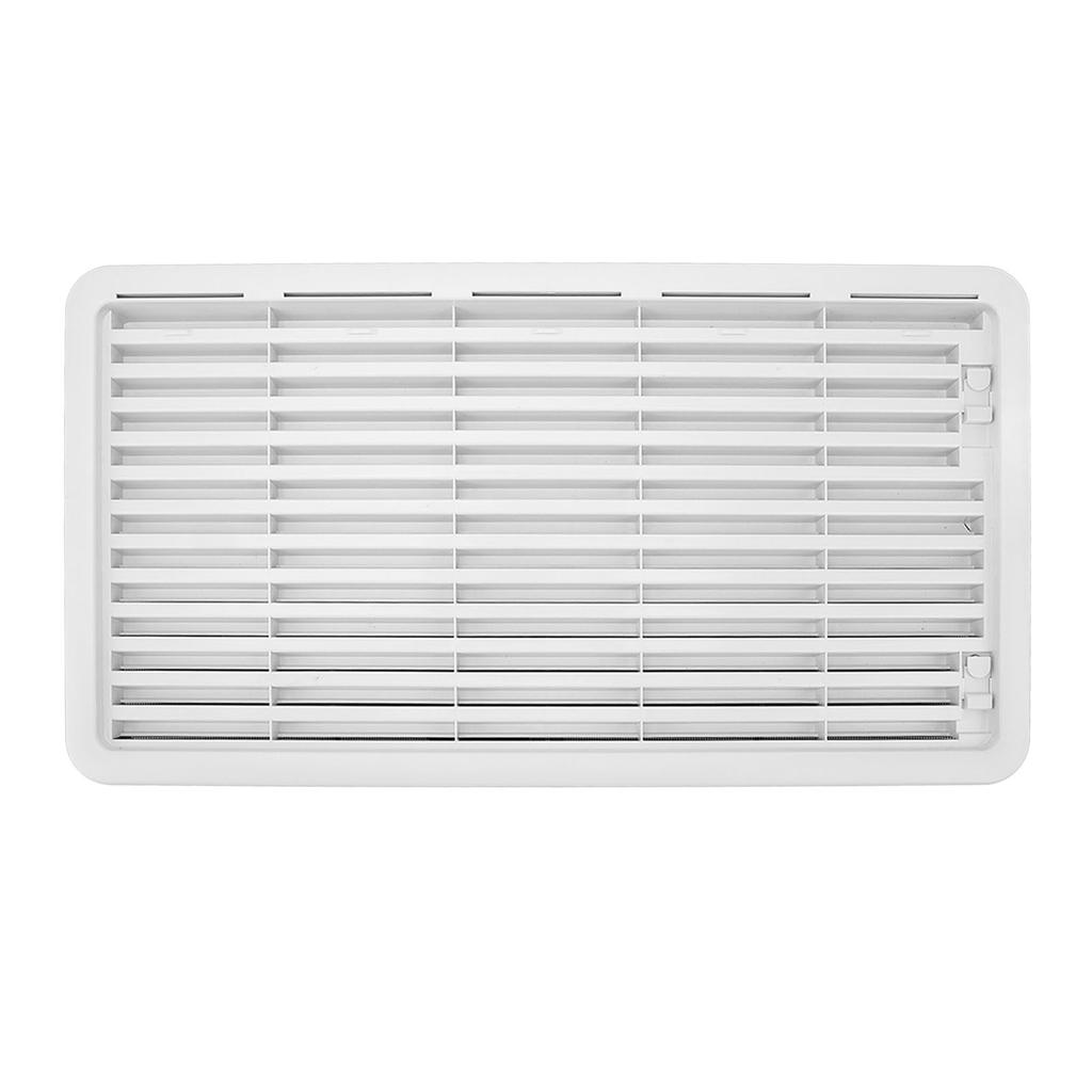 Storage Door Vent with Heat Dissipation Fan 55mm Thickness Storage Compartment Ventilation Grill for RV Camper Yacht Bus