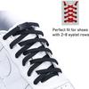 1 Pair No Tie Shoe Laces Elastic Laces for Sneakers Flat Shoelaces Without Ties Shoelace with Lock for Kids Adult Shoestrings