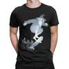Men T-Shirts Gandalfs On a Skateboard 100% Cotton Tees Short Sleeve L-Lords Of The R-Rings T Shirt Round Neck Clothing Printed