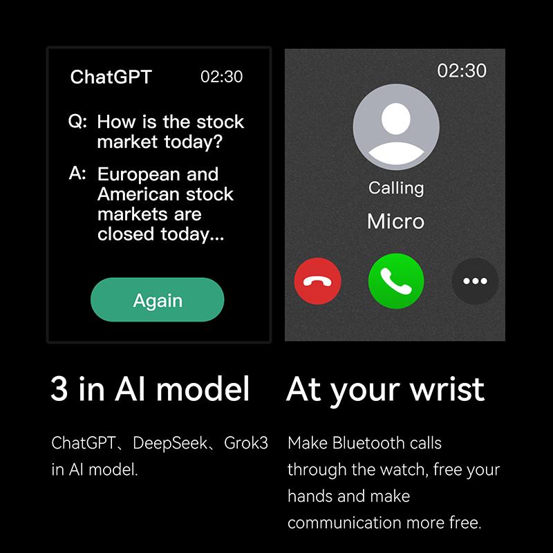 1.75inch Smartwatch GPS Positioning, Camera, AI Model, Multiple Sports Smart Watches