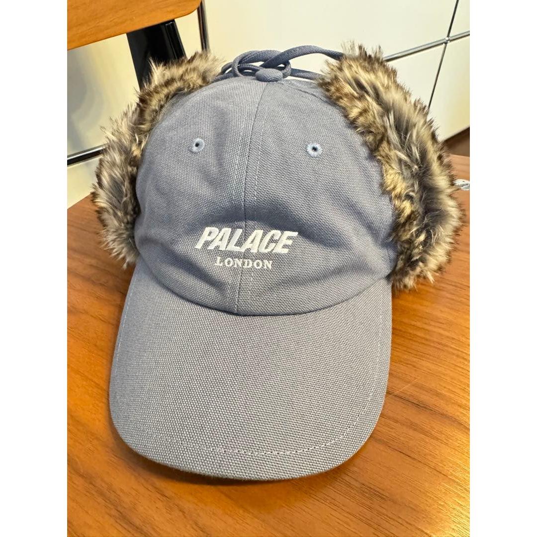 Used PALACE Earmuff Cap Gray