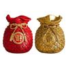 Chinese Flower Vase Planter Pot Money Bag Shape Piggy for Home Decor Gift Cabinet