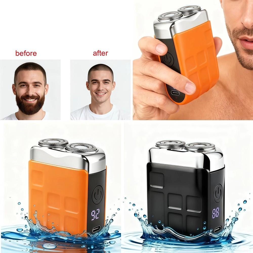 USB Rechargeable Beard Trimmer Dry and Wet Use Facial Trimmer New Mini Electric Shaver  Men Shaving