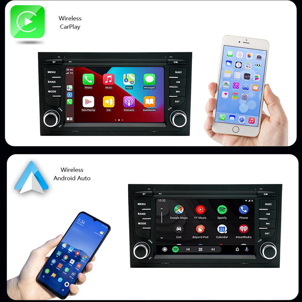 NAVIGUIDE 7'' Touch Screen WIFI For A4 B6 B7 B8 S4 RS4 Car Radio GPS Multimedia Stereo Carplay BT Receiver NO DVD Player