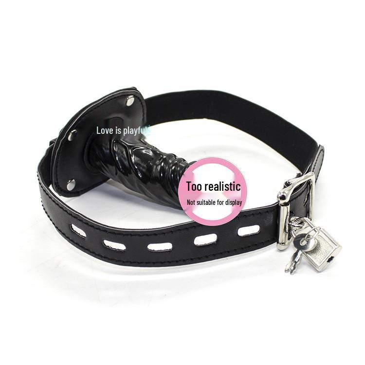 SM Female Slave Training Toy: Forced Mouth Gag for Couples, Flirting & Restraint