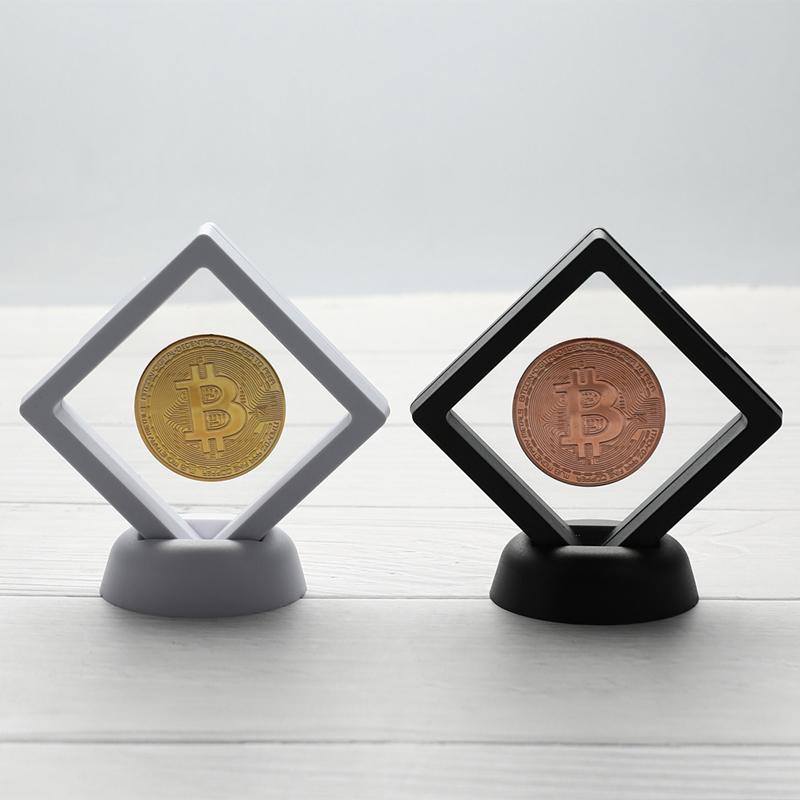 

Памятная монета Bitcoin Bit Coin Litecoin Ripple с подставкой 70*70*40mm чёрный