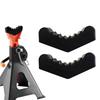 2pcs Car Slotted Lift Jack Stand Rubber Pad Floor Adapter Rail Grip Repair Pads 6ton Pinch Lifting Universal Tools Frame Safety
