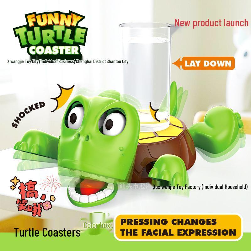 Creative Turtle Cartoon Desktop Ornament - Funny Staring Contest Prank Toy