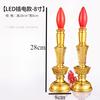 2pcs Plastic Power Simulated Candlestick Buddhist Utensils Home Decoration Buddhist Temple Worship Pray for Auspiciousness
