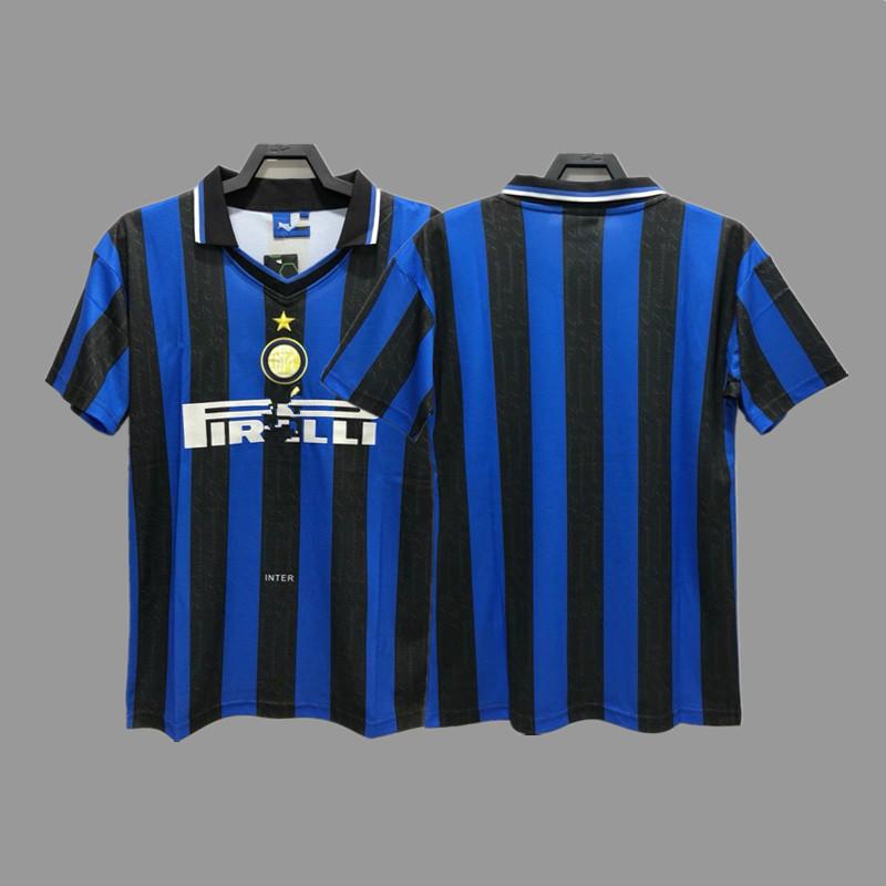 Inter Retro Jersey Football Jersey Classic Baggio Ronaldo Zanetti Figo Adriano Jersey
