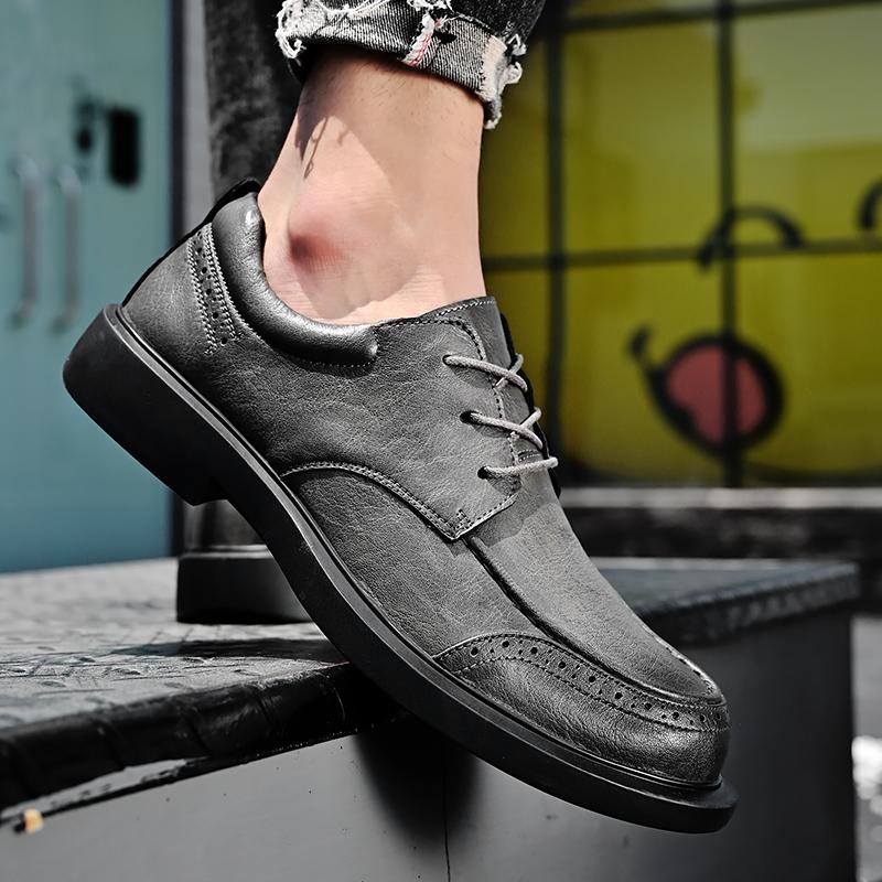 Design High Quality Genuine Leather Men Lazy Shoes Soft Fashion Brand Men Flat Business Formal Shoes