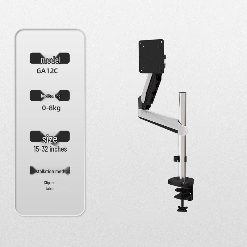 Dual Screen & Triple Screen Rotating Monitor Wall Mount with Lifting Pneumatic Arm