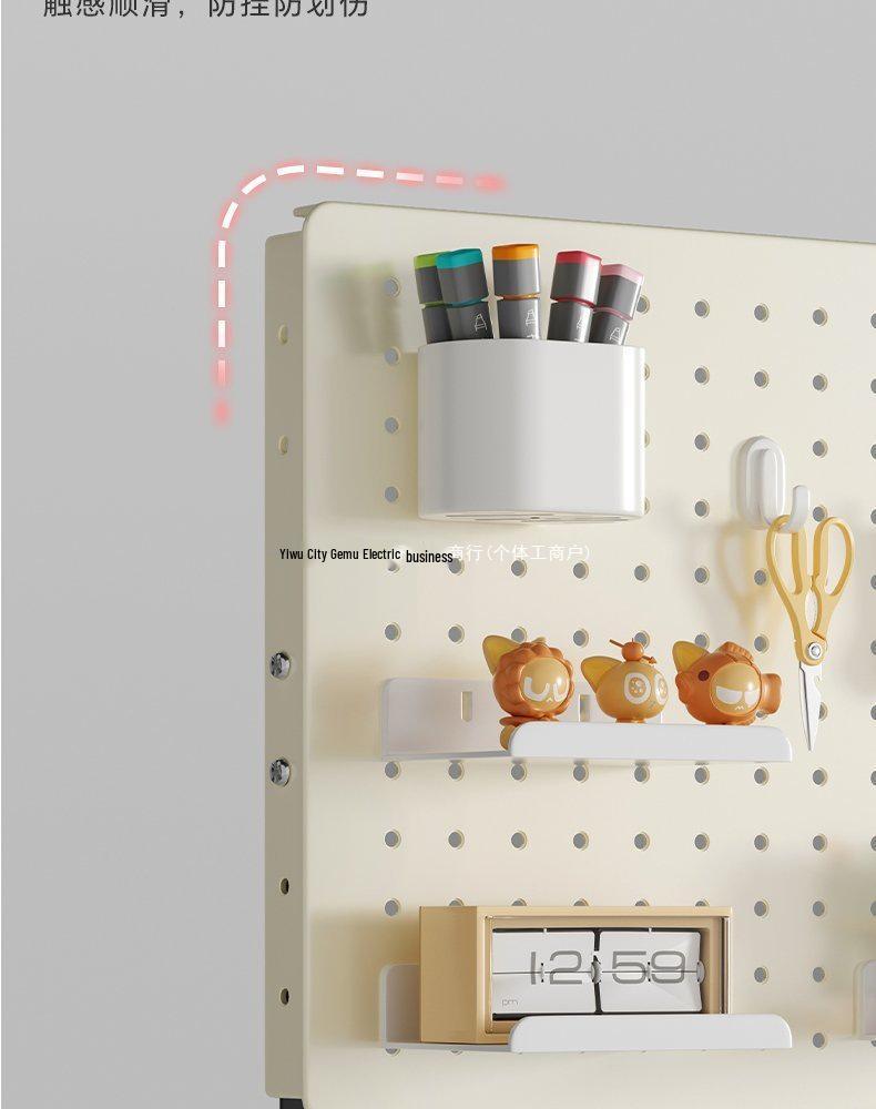 Pegboard Bookshelf Desktop Organizer for Dorm & Home