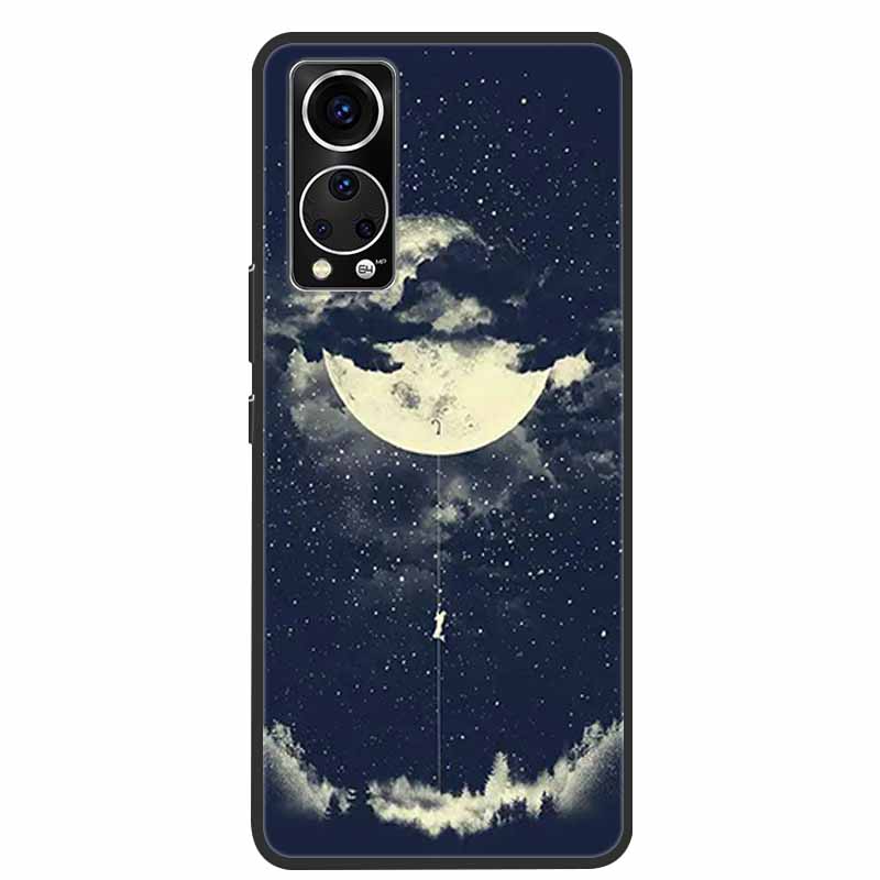 Für ZTE Axon 30 Handyhülle Cover Cooler Wolf Löwe Tiger Schwarzes Silikon Weiche Hülle Für ZTE Axon 30 Rückabdeckung Hülle Axon30 5G Hülle