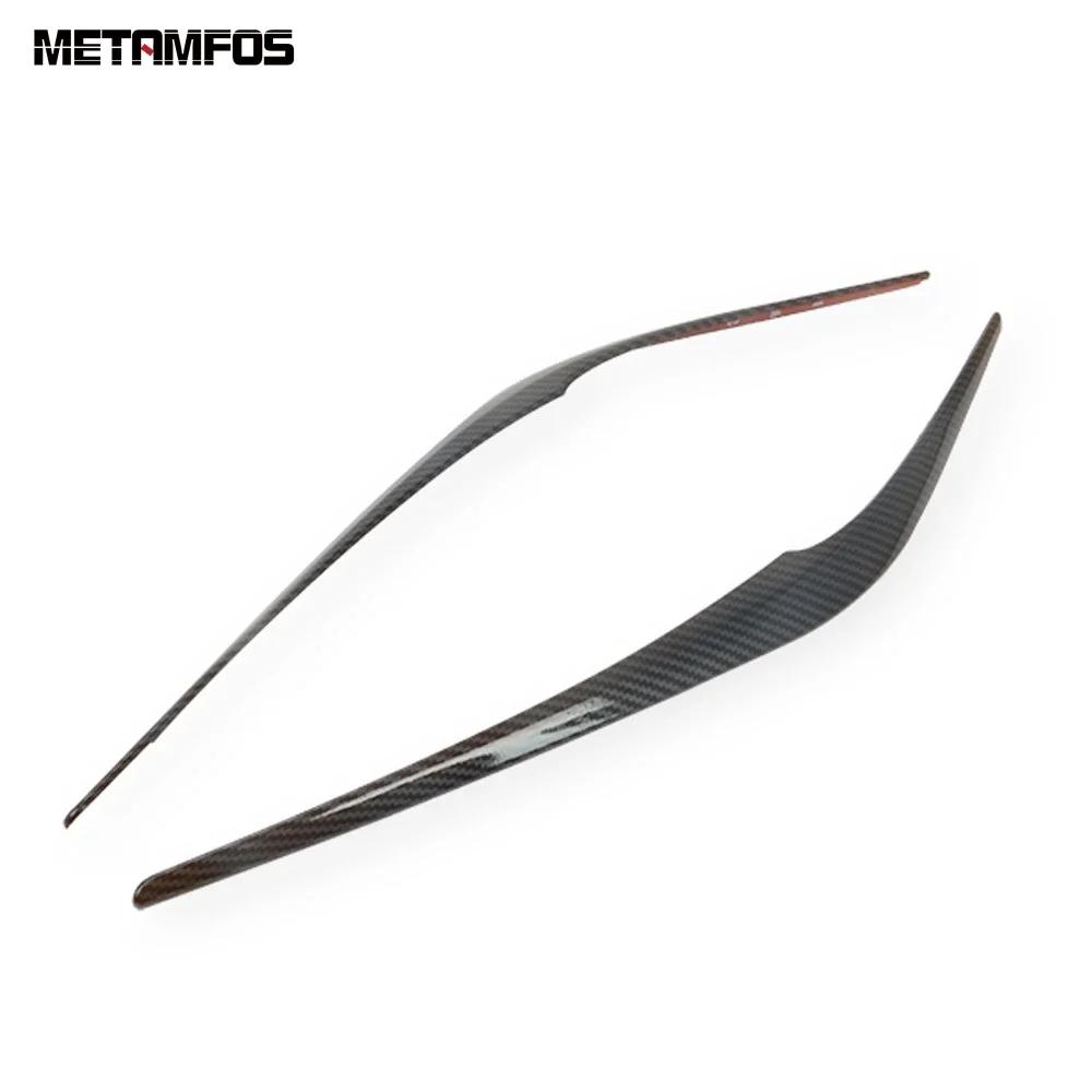 For Mazda CX-5 KF CX8 2017- 2024 Carbon Fiber Head Light Lamp Eyelid Eyebrow Headlight Strip Accessories Car Styling