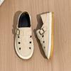 New Boken Shoes Men's One-pedal 2025 Summer Hollow Casual Straw Shoes Breathable Bag Head Sandals