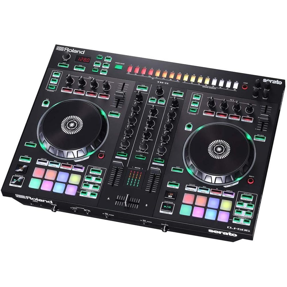 Roland Roland DJ Controller DJ-505 2 Channel/4 Deck Serato DJ Compatible TR-909/TR-808/TR-707/TR-...