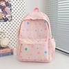 New high-value, fresh and sweet, colored star backpack, high school student large-capacity backpack