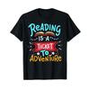 Reading Adventure Library Student Teacher Book T Shirt Small Vintage Breathable Homme Fashion Casual Versatile