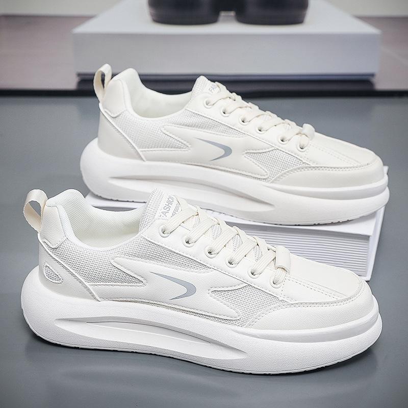 

Putian men s shoes 2024 new summer breathable mesh board shoes versatile height-increasing sports and leisure thick-soled small white tide shoes 44