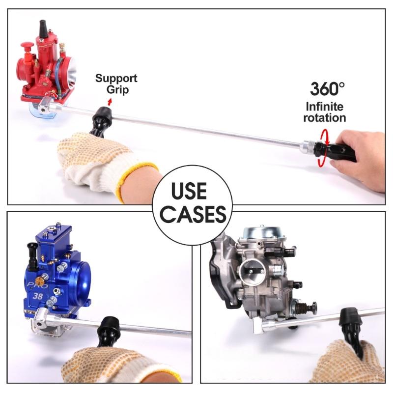 Stainless Steel 90 Degree Screwdriver Tool Pilot Screws Adjustment Tool Motorcycle Maintenance Areas