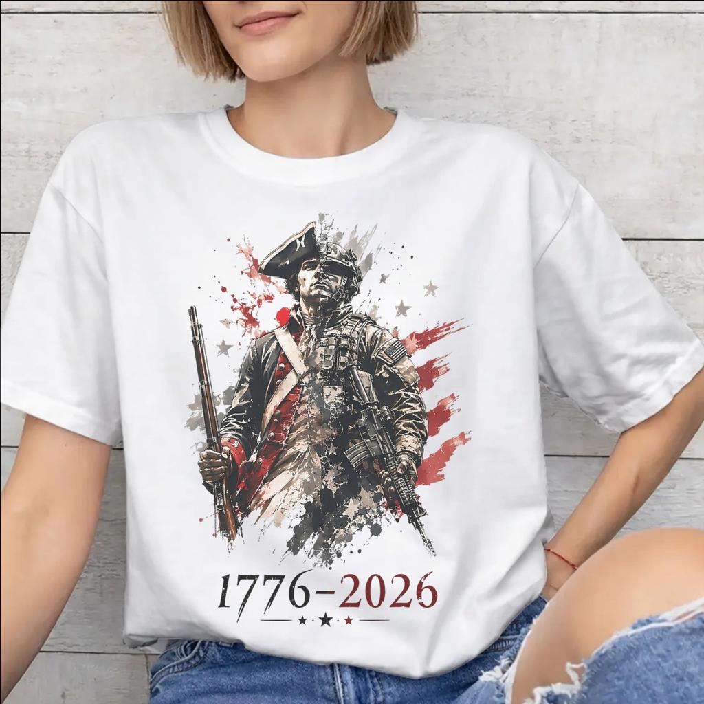 17762026 Patriotic Soldier Merch Unisex T Shirts Cotton Tee New Arrival Tshirt Clothes