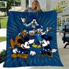 1pc. Disney Characters Plush Blanket - Cute Mickey Mouse, Minnie Mouse, Donald Duck, Goofy, Pluto - Soft Throw Blanket for Home Office Outdoor Gift