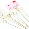 Heart DIY Flower Bunch Message Card Stand Wedding Birthday Postcard Clip Inserting Rod Card Holder Party Decoration