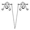 BDSM Sex Toy 304 Stainless Steel Breast Clip with Leather Belt for Women Breast Bondage PP Chain