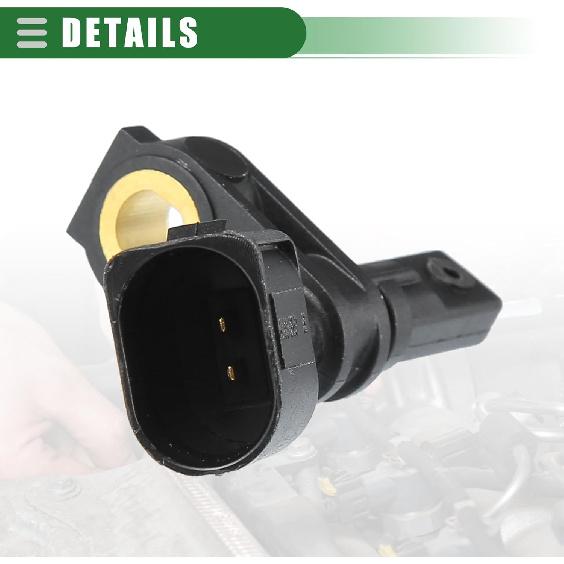 Motoforti Front Left ABS Speed Sensor,for Volkswagen Alltrack 2017-2019, ABS, No.WHT003861, Black